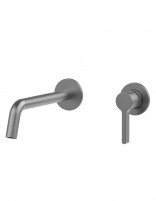 Grifo para lavabo empotrado - black gun metal BAMBÚ de Lluvibath