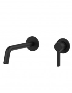 Grifo para lavabo empotrado - negro mate BAMBÚ de Lluvibath