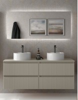 Conjunto sobre encimera 120 - 140 cm. grey