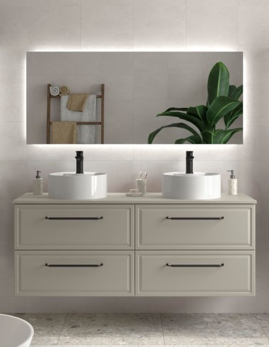 Conjunto de baño clásico 120 - 140 cm. gris