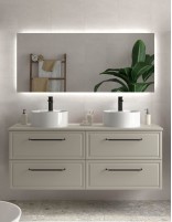 Conjunto de baño clásico 120 - 140 cm. gris