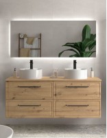 Conjunto de baño clásico 120 - 140 cm. roble