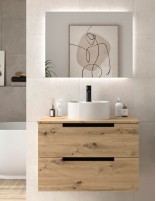 Conjunto de baño moderno sobre encimera + lavabo LENI de Salgar