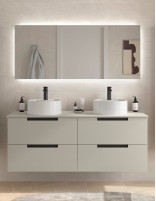 Conjunto de baño moderno 120 - 140 cm. gris mate