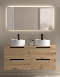 Conjunto de baño moderno 120 - 140 cm. + lavabos LENI de Salgar