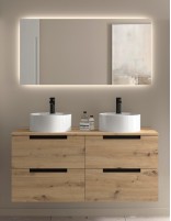 Conjunto de baño moderno 120 - 140 cm. + lavabos LENI de Salgar