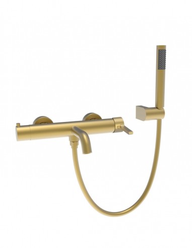 Conjunto de bañera monomando - oro cepillado BAMBÚ de Lluvibath