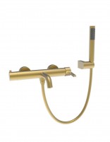 Conjunto de bañera monomando - oro cepillado BAMBÚ de Lluvibath