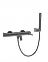 Conjunto de bañera monomando - black gun metal BAMBÚ de Lluvibath
