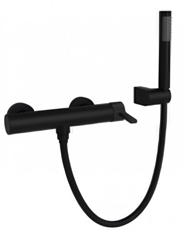 Conjunto de ducha monomando - negro mate BAMBÚ de Lluvibath