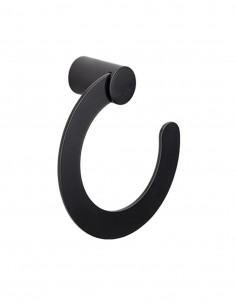 Toallero baño negro - lavabo KALA negro de PyP