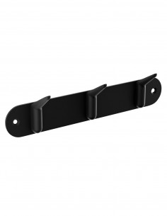 Percha triple - negro mate  AURA de Medimex