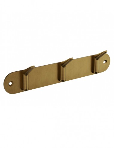Percha triple - oro cepillado AURA de Medimex