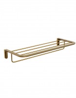 Toallero doble para baño - oro cepillado AURA de Medimex