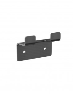 Percha doble - negro mate FORM de Medimex 2