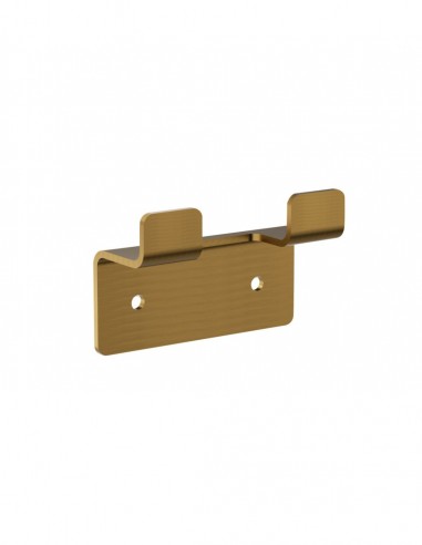 Percha doble - oro cepillado FORM de Medimex