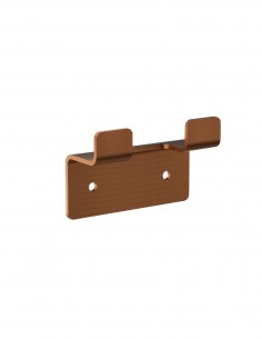 Percha doble - oro cepillado FORM de Medimex 2