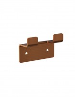 Percha doble - oro rosa cepillado FORM de Medimex