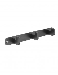 Percha triple - negro mate NOVA de Medimex 2