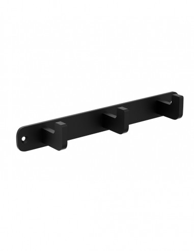 Percha triple - negro mate NOVA de Medimex