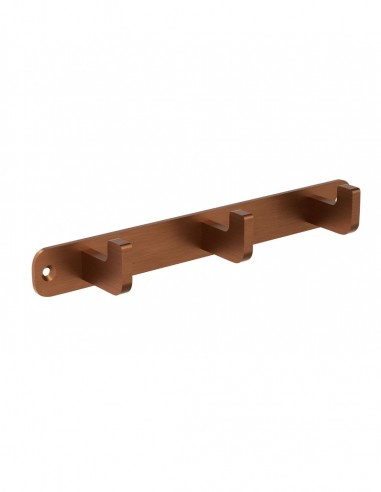 Percha triple - oro rosa cepillado NOVA de Medimex