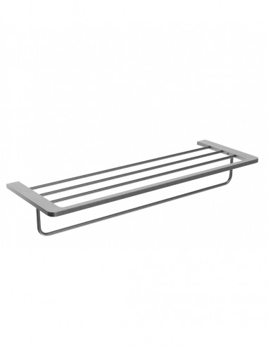 Toallero doble para baño - níquel cepillado NOVA de Medimex