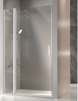 Mampara fijo abatible modelo SALÓNICA blanca de Kassandra