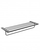 Toallero doble para baño - black gun metal NOVA de Medimex