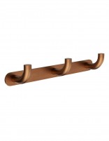 Percha triple - oro rosa cepillado PURE de Medimex