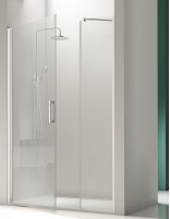 Mampara ducha abatible blanca modelo SALONICA de Kassandra