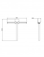 Limpiamamparas - negro mate/black gun metal de Medimex croquis