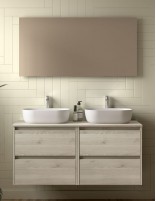 Conjunto mueble suspendido natural