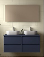 Conjunto mueble suspendido blue satin