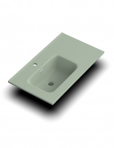 Lavabo color desplazado 80 cm. - ONIX de Coycama 2