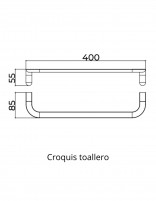 Pack de accesorios croquis toallero - AURA de Medimex
