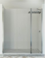 Mampara 2 puertas abatibles + 1 fijo KALA de Seviban