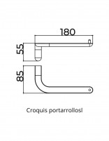 Croquis portarrollos - AURA de Medimex