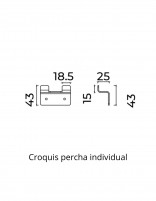 Croquis percha individual - FORM de Medimex