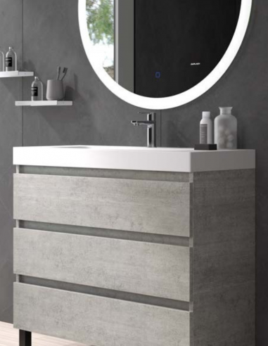 Mueble de baño con patas y lavabo...