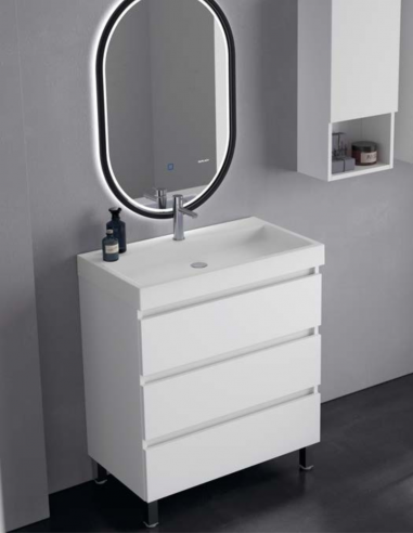 Mueble de baño con patas y lavabo...