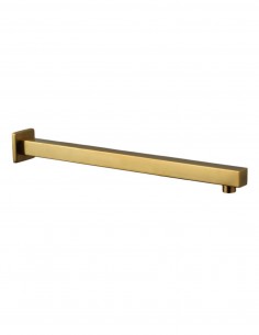 Brazo ducha a pared - cuadrado oro cepillado de GME
