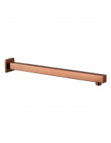 Brazo ducha a pared - cuadrado cobre cepillado de GME