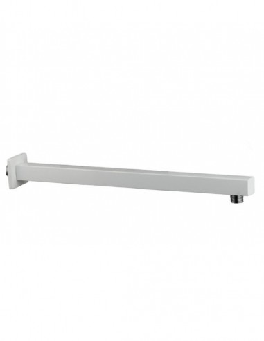 Brazo ducha a pared - cuadrado blanco mate de GME