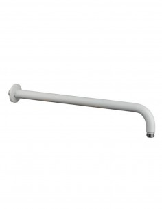 Brazo ducha a pared - redondo blanco mate de GME