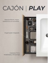 Mueble 1 cajón + 1 hueco  - Box de Visobath cajón play