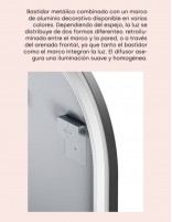 Espejo redondo baño 80 cm - 90 cm Eclipse ensamblaje