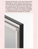 Espejo baño LED con marco y antivaho ensamblaje