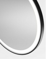 Espejo led con marco redondo detalle