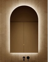 Espejo LED y antivaho forma de capilla - EGO PLUS