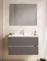 Mueble 2 cajones - tiradores aluminio Granada de Visobath